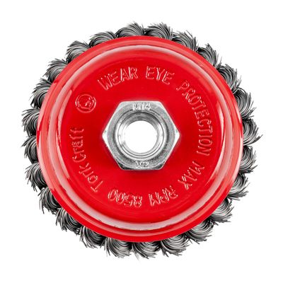 Wire Cup Brush Twisted 100mmxm14 Bulk